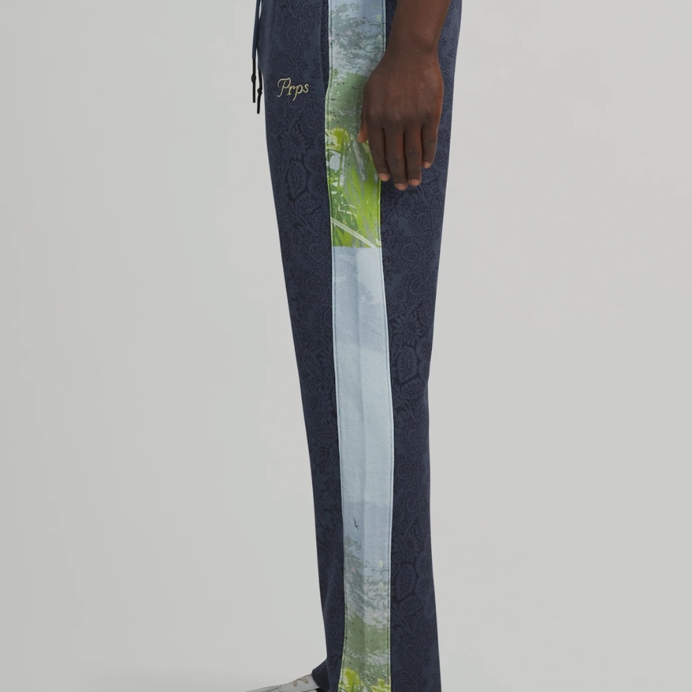 Prps Bandana Pattern Sun Valley Side Stripes Jogger Pants